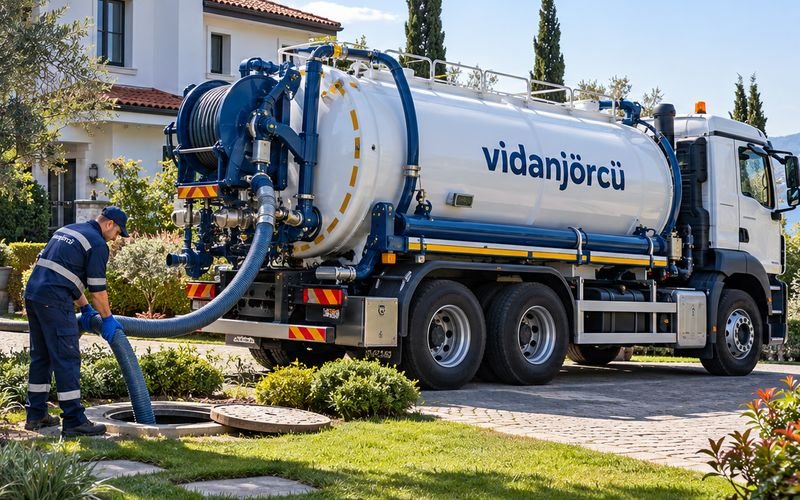 Vidanjörle foseptik çekimi